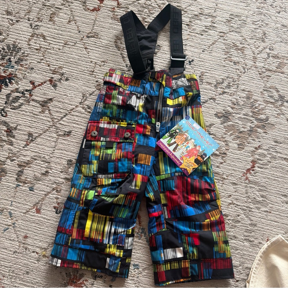 Obermeyer Baby Snow Pants Ski bib with igrow technology 2T NWT